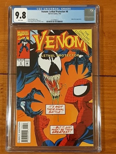 Venom: Lethal Protector #6 (Marvel Comics July 1993) CGC Graded 9.8 White Pages.