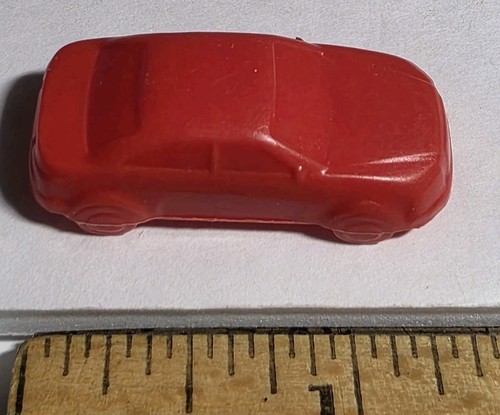 Red toy car possibly board game piece plastic 1.25" - Picture 1 of 3