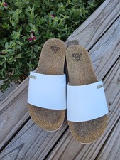 Women's Reef Cushion Scout HI Platform Sandals Size 8 White Gently Used