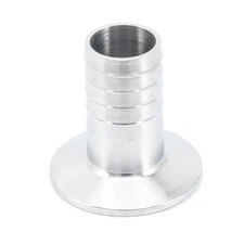 19MM 3/4" SS316 Sanitary Hose Barb Pipe Fittings Tri Clamp 50.5MM Ferrule