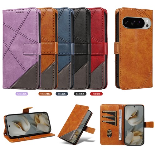 For Google Pixel 10/9 Pro XL/8 Pro/8A/7A Leather Wallet Magnetic Flip Case+Strap - Picture 44 of 73