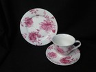 Laura Ashley Pink White floral Trio Cup Saucer Side Plate