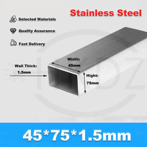 Stainless Steel Square Box Tube Rectangle Tube Wall Thickess 1-3mm Length 100mm - Picture 96 of 100