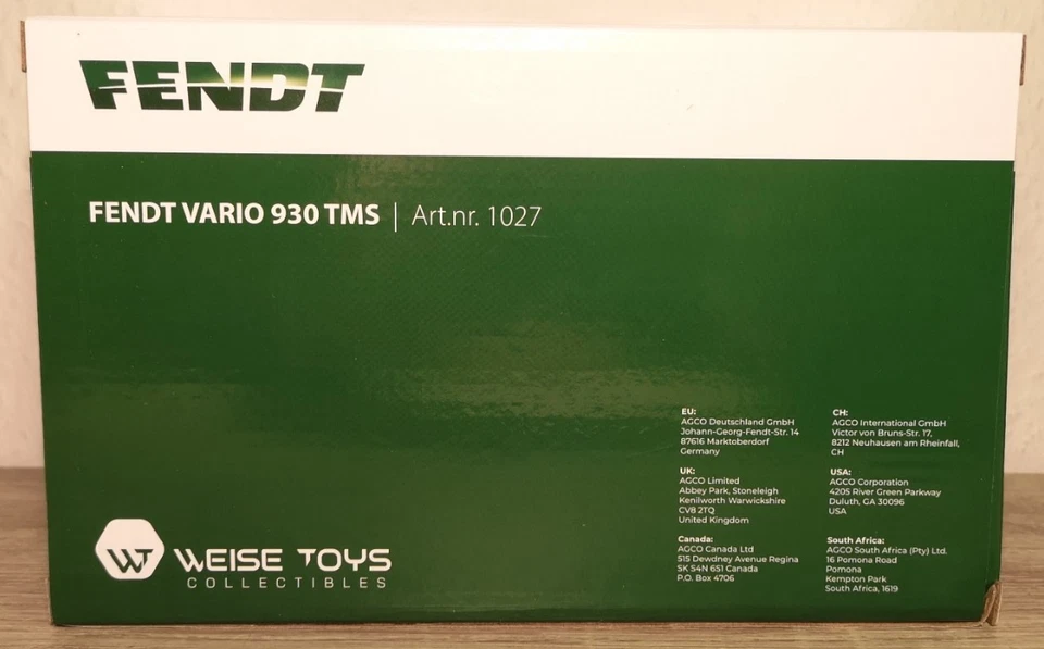 Way Toys 1027 FENDT Vario 930 TMS (versione 2002 - 2007) 1:32 - Immagine 3 di 4
