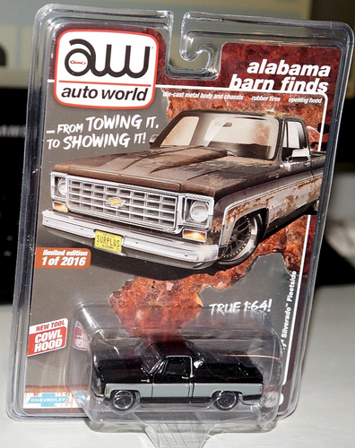 Auto World 1:64 2021 Alabama Barn Finds 1975 Chevrolet Silverado C10 Exclusive