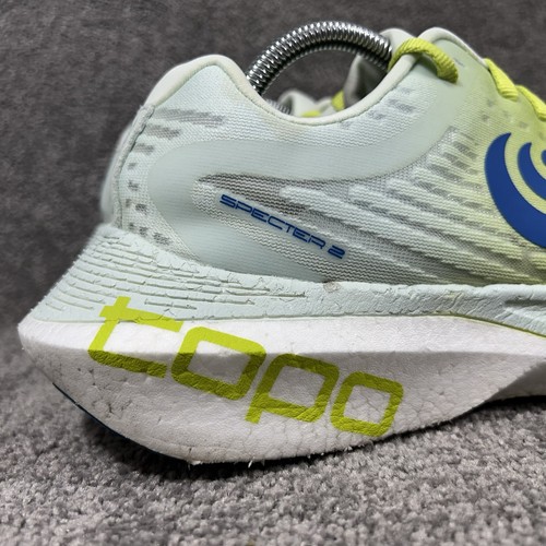TOPO Athletic Specter 2 Mens Size 11 Green Blue Athletic Running Shoes Used - Picture 2 of 15
