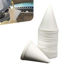 Ferianl 50pcs Paper Funnels For Motor Oil 6oz Disposable Engine Oil Funnels... Ferianl 50pcs Paper Funnels For Motor Oil 6oz Disposable Engine Oil Funnels...