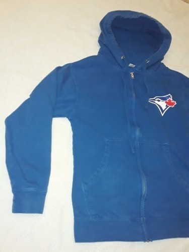 MLB TORONTO BLUE JAYS Sudadera con Capucha Cremallera Completa Forrada de Vellón-MEDIANA - Imagen 2 de 13