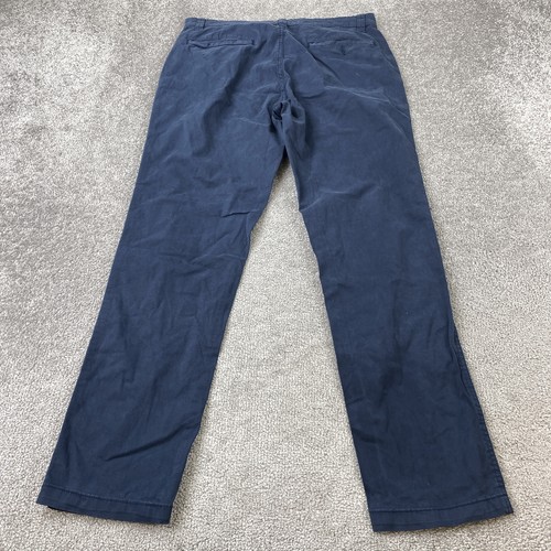 George Slim Fit Pants Men's 32x30 Blue Chino Stretch Casual - Picture 4 of 12