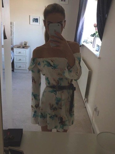 Cold Shoulder Realisation 8 Reformation Dress Uk Silk Off Fox Stone dSwtqCd