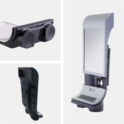 Zadro Fogless Lighted Shower Mirrors w/ Wall Mount & Bluetooth Speaker - Picture 5 of 9