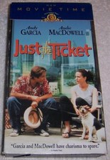 Just the Ticket VHS Video Andy Garcia Andie MacDowell