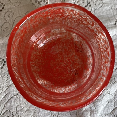 Mundgeblasene orange Tasse mit aufgesetztem Henkel - Bild 4 von 6