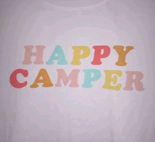 Lara Fashion Happy Camper Shirt Größe L NEU mit Etikett - Bild 2 von 4