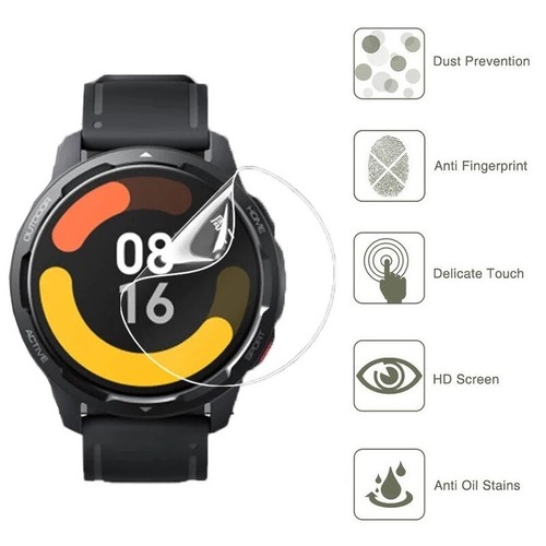 2 x For Xiaomi Watch S1 S1 Active Tempered Glass Screen Protector Film Cover - Picture 3 of 10
