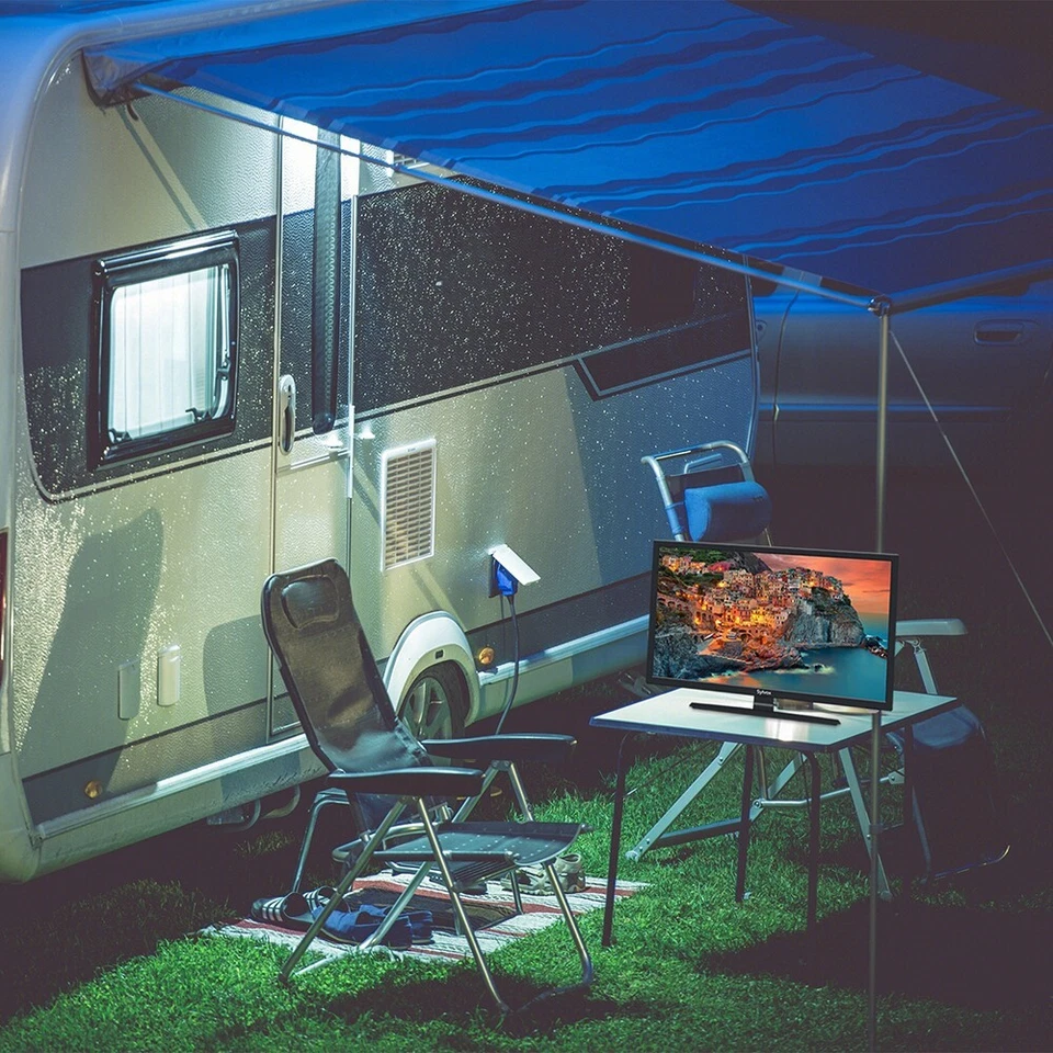 SYLVOX 12/24 Volt 27 Inch RV TV 1080P Built-in DVD Player Speaker FM Radio - Image 3 of 4