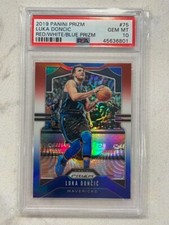 LUKA DONCIC Lakers 2019-20 Panini Prizm RWB Red White Blue Prizm PSA 10 Gem Mint