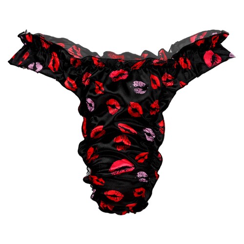 Para Hombres Brillante Satén Volantes Lencería Bloomer Ropa Interior Volantes Falda Sissy Bragas - Imagen 52 de 415