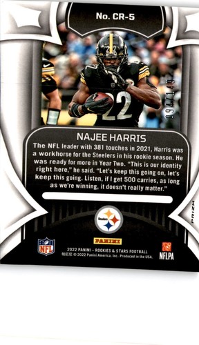 2022 Panini Rookies & Stars #CR-5 Najee Harris Crusade Silver - Picture 2 of 2