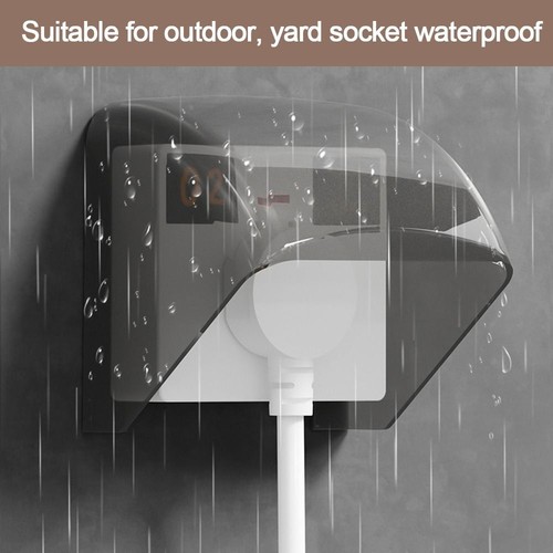 Regenschutz abdeckung Schalter Schutzhülle Outdoor-Steckdose wasserdichte Box - Picture 6 of 15
