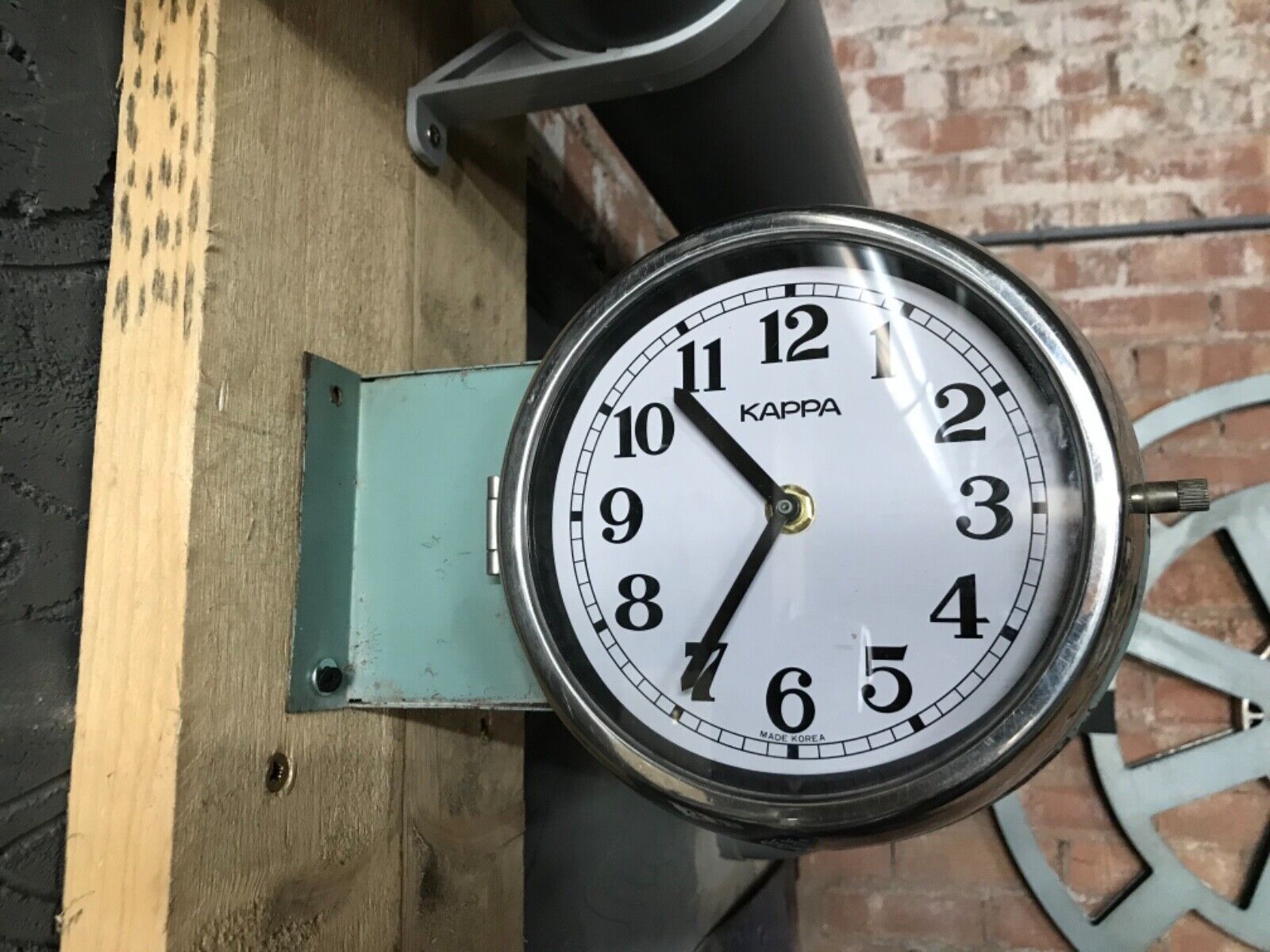 Vintage Industrial Reclaimed Salvaged Kappa Ship Double Sided Wall Clock-Marine  | Ebay