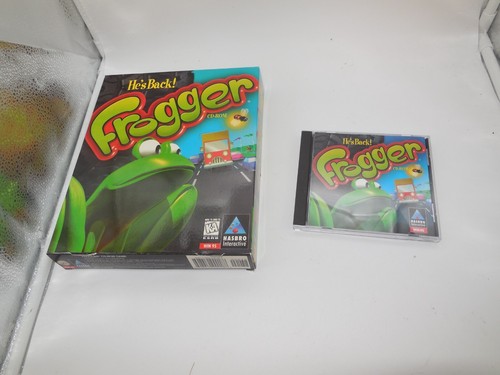 A7 Frogger 1997 PC Big Box Video Game Hasbro Interactive CD ROM Konami He’s Back