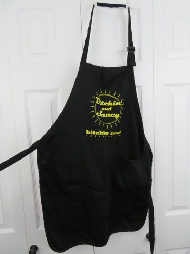 Bitchin' & Saucy Apron - Black with 2 Pockets - Bitchin' Sauce - Picture 3 of 5