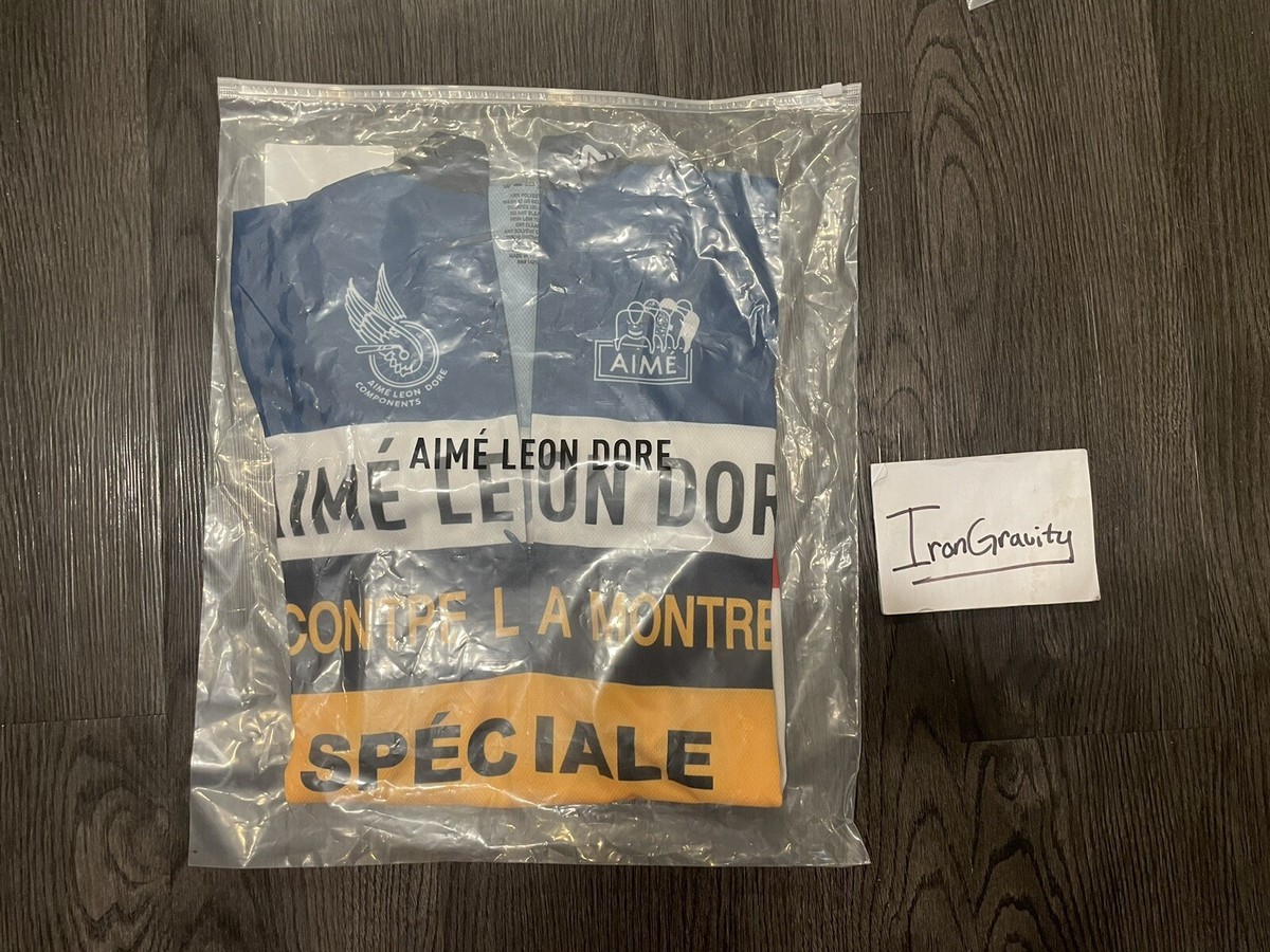 AIME LEON DORE サイクリングニットジャージ S Aime Leon Dore Knit Cycling Jersey - Blue | eBay