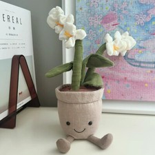 Jellycat AMUSEABLE CREAM ORCHID Soft Plush Toy RETIRED  RARE Cute Flowers NWT