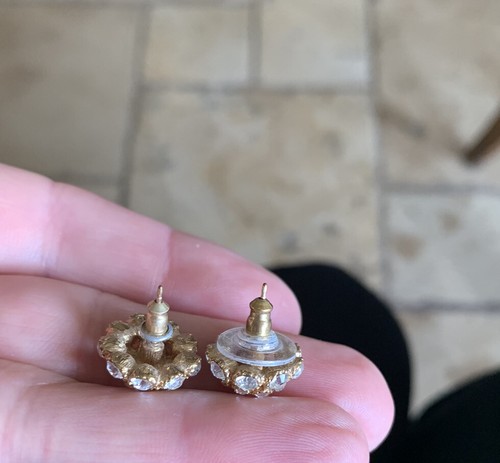 KATE SPADE NY CLUSTER PUTTING ON THE RITZ CRYSTAL STUD POST EARRINGS BRIDAL PAVE - Picture 11 of 11