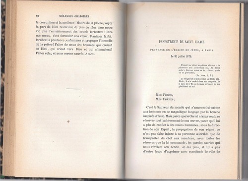 MÉLANGES ORATOIRES de M.D'HULST panégyriques et oraisons funèbres discours 1891 - Imagen 4 de 9