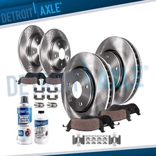 Front and Rear Rotors Brake Pads for 1999 2000 2001 2002 2003 2004 Ford Mustang