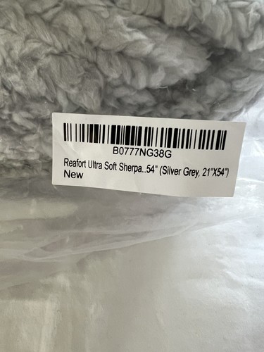 Reafort ultraweicher Sherpa Körper Kissenbezug/Hülle 21"x54" Reißverschluss - Bild 3 von 4