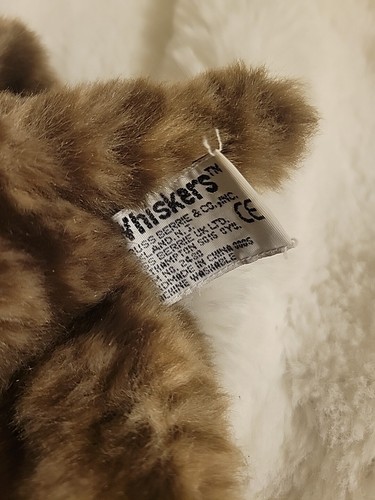 Russ Berrie & Co. Whiskers 6” Brown Striped Tabby Baby Kitten Plush Blue Eyes - Picture 3 of 7