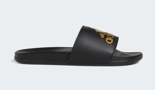 Adidas Adilette Comfort Slides Black Gold (Size M11/W12) - Picture 3 of 9