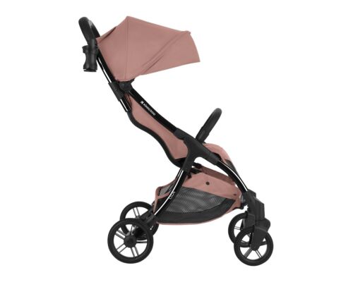 Kikkaboo Cloe Baby Stroller Pushchair Cabin-Approved Rubber Tires - Pink - Picture 2 of 9