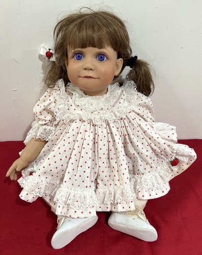 Virginia Ehrlich Turner Dolls Large   Doll Brown Curly Hair Eyes Vinyl - Picture 1 of 24