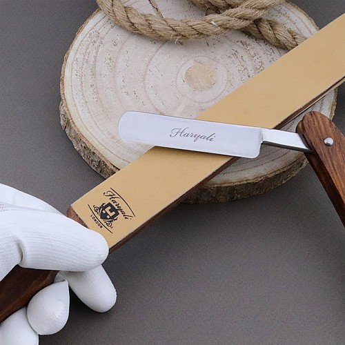 Hunting Leather Barber STROP Straight RAZOR & Knife Sharpening Shave Strap NEW - Picture 7 of 12