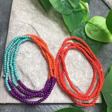 2 PC Handcrafted Waist Beads Jewelry African Bohemia Bracelets Anklet New 7250