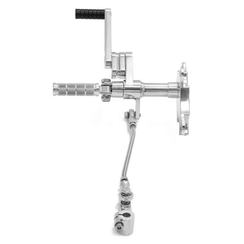 Polished Forward Controls Sportster XL XLH 883 1200 Custom Hugger Deluxe 1987-03 - Picture 8 of 8