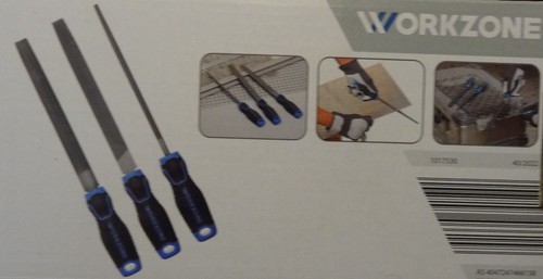 Workzone Raspelset für Holz / Feilenset für Metall 3 teilig Länge ca. 200 mm - Bild 2 von 3