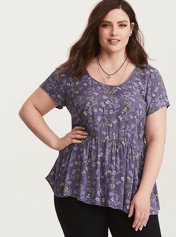 damen Torrid Outlander lila wedding ring thistle tunic top Größe 0 12 EUC damen Torrid Outlander lila wedding ring thistle tunic top Größe 0 12 EUC