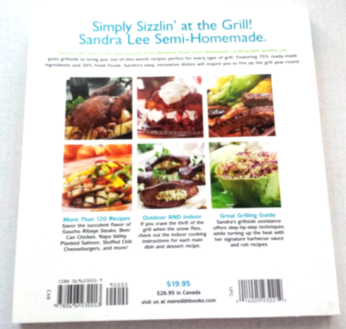NEW UNUSED SANDRA LEE SEMI-HOMEMADE GRILLING COOKBOOK AS SEEN ON FOOD NETWORK - Picture 2 of 4