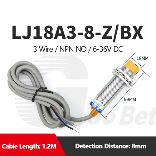Inductive Proximity Sensor LJ18A3 Metal Detecting NPN PNP NO NC 2/3 Wire 6-36VDC - Picture 13 of 22