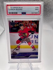 2023-24 Upper Deck Series 2 - Young Guns #451 Connor Bedard RC PSA 9 MINT