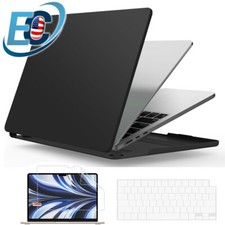 For MacBook Air 13" 15" M4 M3 M2 Hard Case with Keyboard Cover Screen Protector