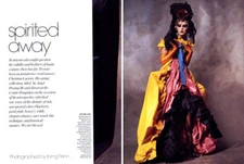 2008 Irving Penn Caroline Trentini Christian Lacroix fashion MAGAZINE EDITORIAL