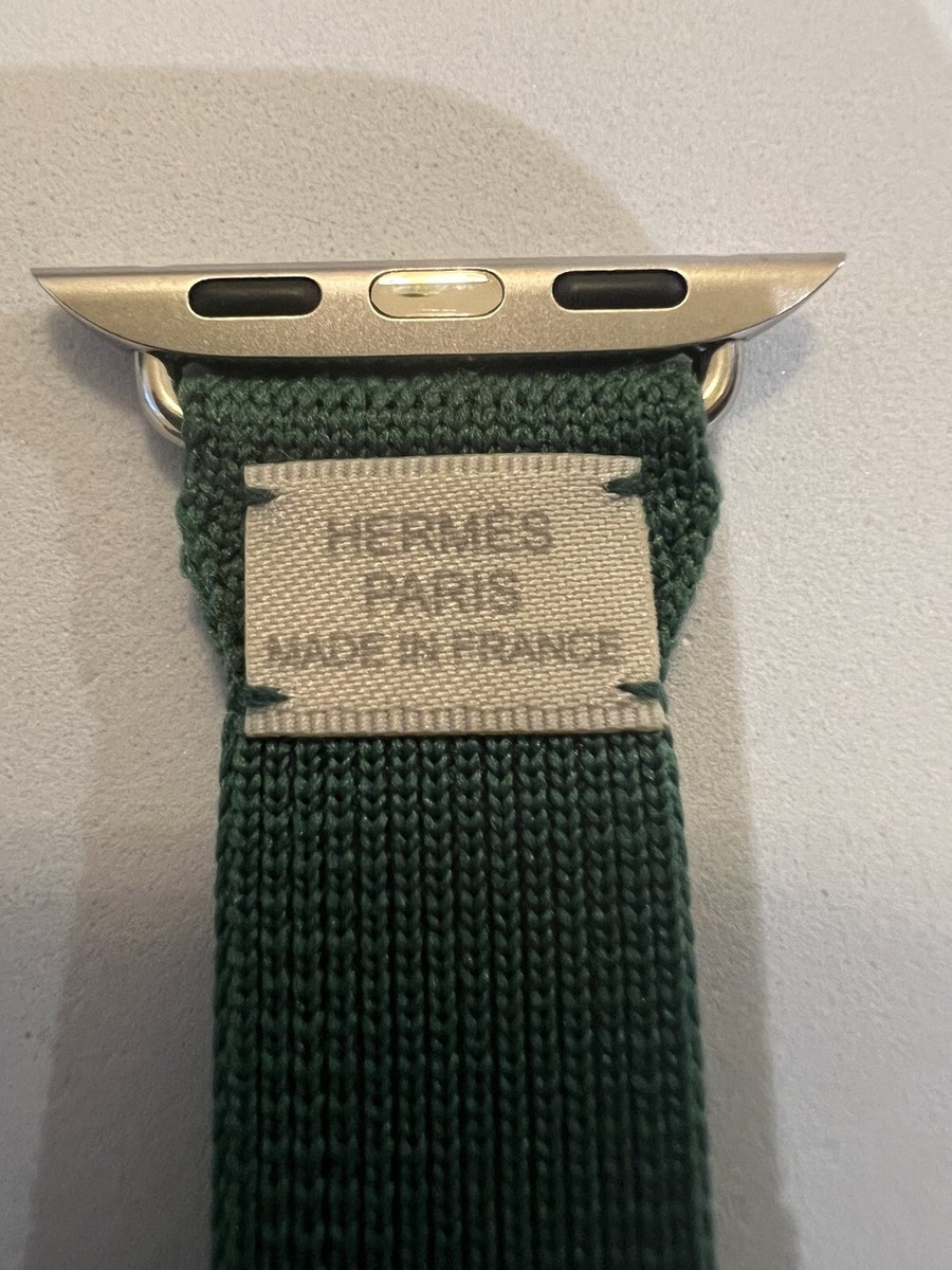 Apple Watch Hermès - 42mm Vert Moyen Torsade Double Tour | eBay