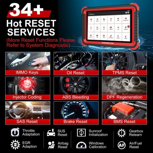 2025 Elite KINGBOLEN K8 PROS V+ OBD2 Scanner Car Diagnostic Tool Key Coding TPMS - Bild 7 von 15