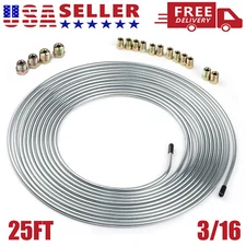 25 ft 3/16 Steel Tube Roll Universal Performance Brake Line Kit with Fittings
